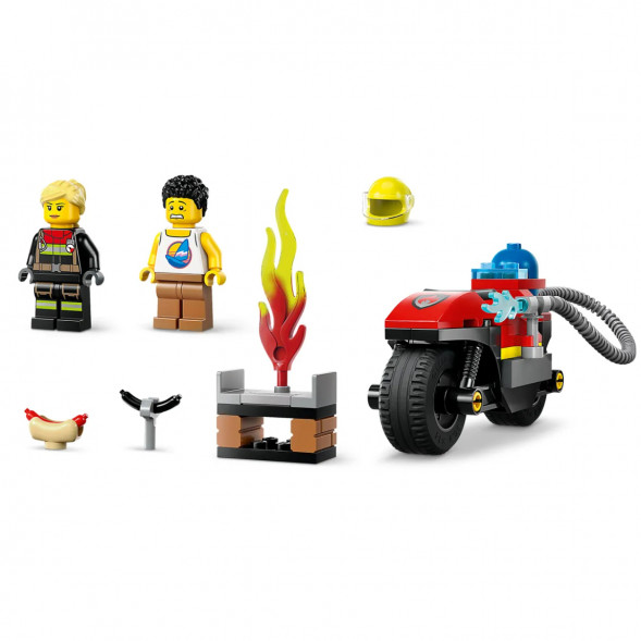 Конструктор LEGO City 60410 Пожарно-спасательный мотоцикл в Новокузнецке