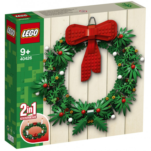Конструктор LEGO 40426 Сувенирный набор «Рождественский венок» 2 в 1 в Новокузнецке