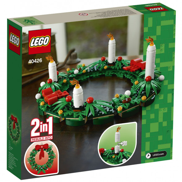 Конструктор LEGO 40426 Сувенирный набор «Рождественский венок» 2 в 1 в Новокузнецке