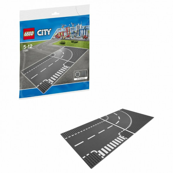 Конструктор LEGO City 7281 Т-образный перекрёсток и поворот в Новокузнецке