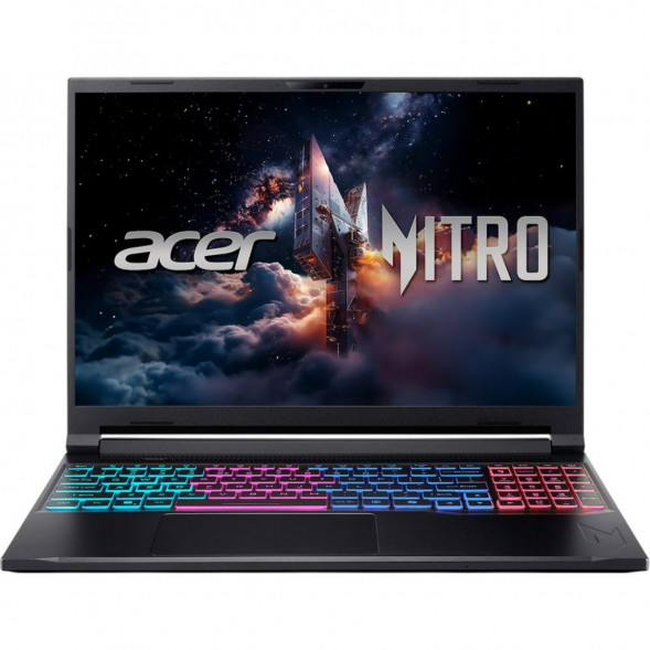 Ноутбук Acer Nitro V 16S ANV16S-71-71MF (16&amp;quot;, IPS, Intel Core 7 240H 2.5ГГц, 10 ядер, 16Гб DDR5, 1Тб SSD, RTX 5060 8Гб, Windows 11 Pro), черный в Новокузнецке