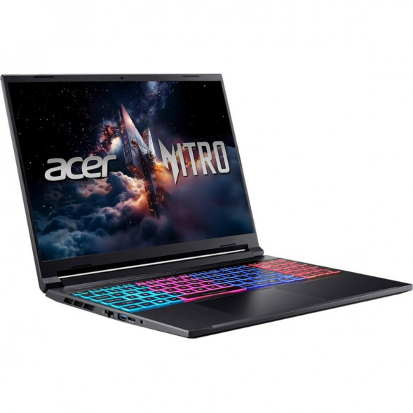 Ноутбук Acer Nitro V 16S ANV16S-71-71MF (16&amp;quot;, IPS, Intel Core 7 240H 2.5ГГц, 10 ядер, 16Гб DDR5, 1Тб SSD, RTX 5060 8Гб, Windows 11 Pro), черный в Новокузнецке