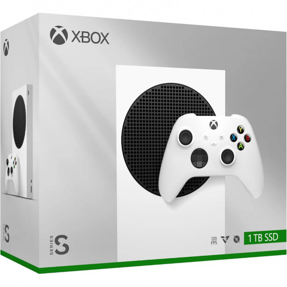 Игровая приставка Microsoft Xbox Series S, 1 ТБ, белый в Новокузнецке