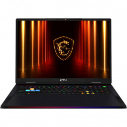 Ноутбук MSI Raider A18 HX A9WJG-407RU (18", IPS, AMD Ryzen 9 9955HX3D 2.5ГГц, 16-ядерный, 32Гб DDR5, 2Тб SSD, RTX 5090 24Гб, Windows 11 Home), черный