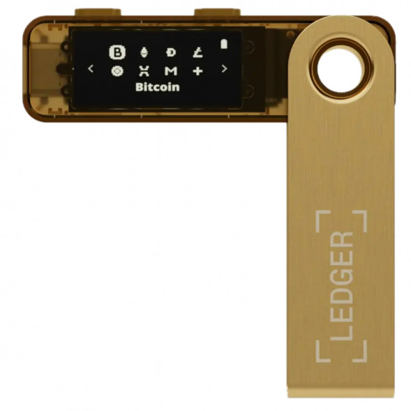 Криптокошелек Ledger Nano S Plus 1 шт., золотой в Новокузнецке