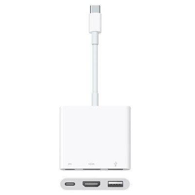 Адаптер Apple USB-C Digital AV Multiport Adapter, бел, MUF82ZM/A в Новокузнецке