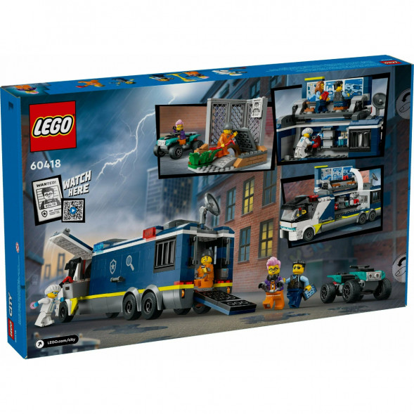 Конструктор LEGO City 60418 Полицейский грузовик криминалистической лаборатории в Новокузнецке
