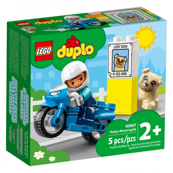 Конструктор LEGO DUPLO 10967 Полицейский мотоцикл в Новокузнецке