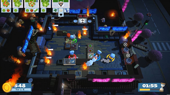 Игра Overcooked &amp;amp; Overcooked 2 [Nintendo Switch, английская версия] в Новокузнецке