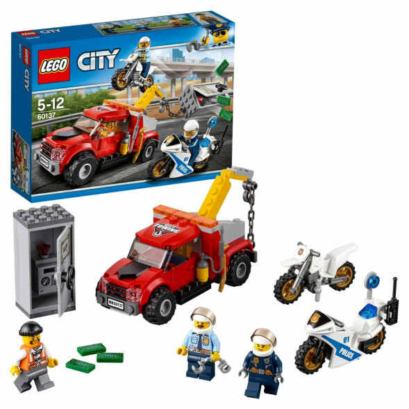 Конструктор LEGO City Police 60137 Побег на буксировщике в Новокузнецке