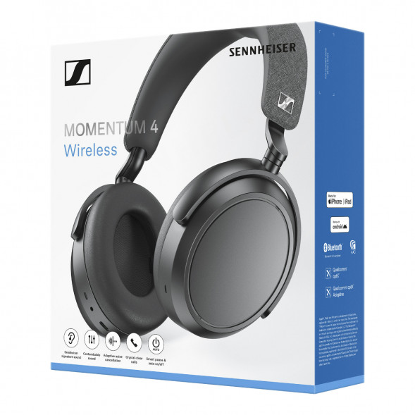 Беспроводные наушники Sennheiser Momentum 4 Wireless, Graphite в Новокузнецке