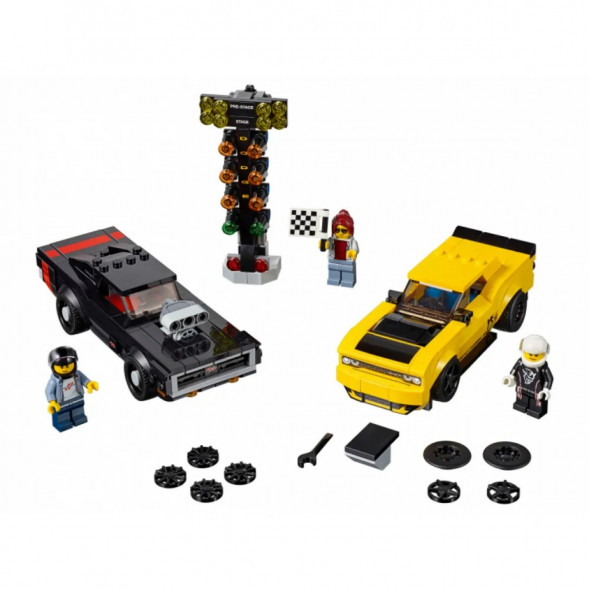 Конструктор LEGO Speed Champions 75893 2018 Dodge Challenger SRT Demon и 1970 Dodge Charger R/T в Новокузнецке