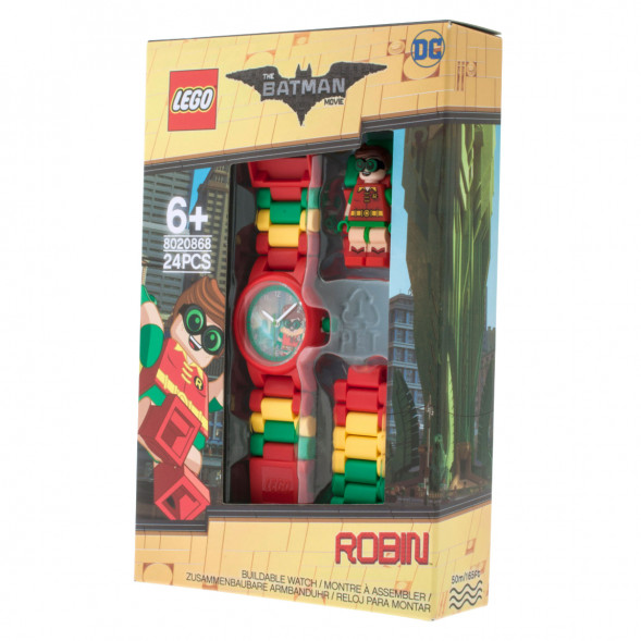 Часы LEGO Super Heroes 8020868 Batman Movie Робин с минифигуркой в Новокузнецке