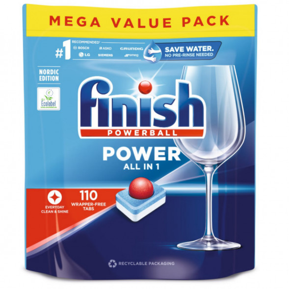 Таблетки для п/машины Finish Poweball Power All in 1, 110 шт. в Новокузнецке