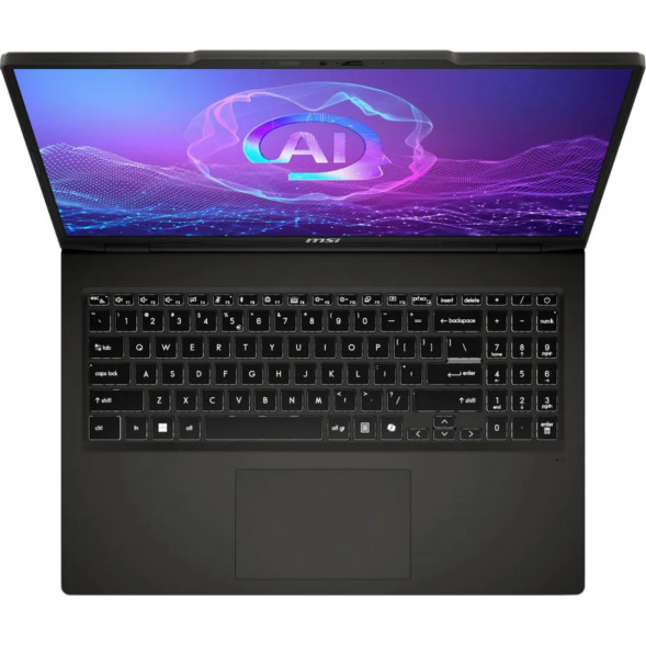 Ноутбук MSI VenturePro 16 AI A2HVEG-033XRU (16&amp;quot;, OLED, Intel Core Ultra 7 255H 2ГГц, 16 ядер, 16ГБ DDR5, 1ТБ SSD, NVIDIA GeForce RTX 4050 - 6 ГБ, FreeDOS), серый в Новокузнецке