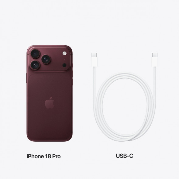 Смартфон Apple iPhone 18 Pro 2TB (SIM + eSIM), Burgundy в Новокузнецке