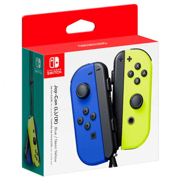 Геймпад Nintendo Switch Joy-Con controllers Duo, синий/желтый в Новокузнецке