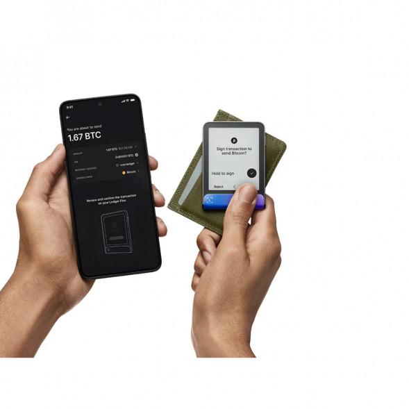 Аппаратный криптокошелек Ledger Flex+Recovery Key, Neptune Blue в Новокузнецке