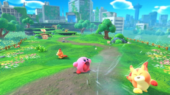 Игра Kirby and the Forgotten Land + Star-Crossed World [Nintendo Switch 2, английская версия] в Новокузнецке