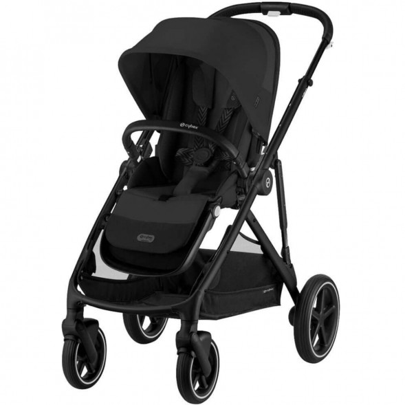 Детская коляска Cybex Gazelle S BLK Moon Black с корзиной и дождевиком в Новокузнецке