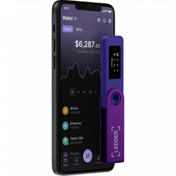 Криптокошелек Ledger Nano S Plus 1 шт., Purple Amethyst в Новокузнецке