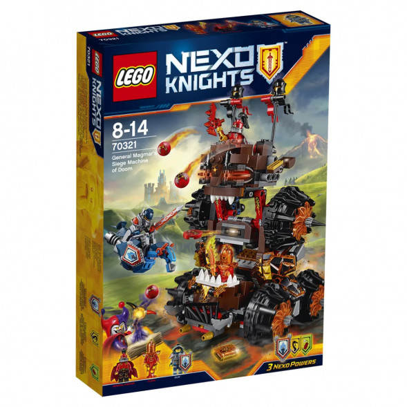 Конструктор LEGO Nexo Knights 70321 Роковое наступление Генерала Магмара в Новокузнецке