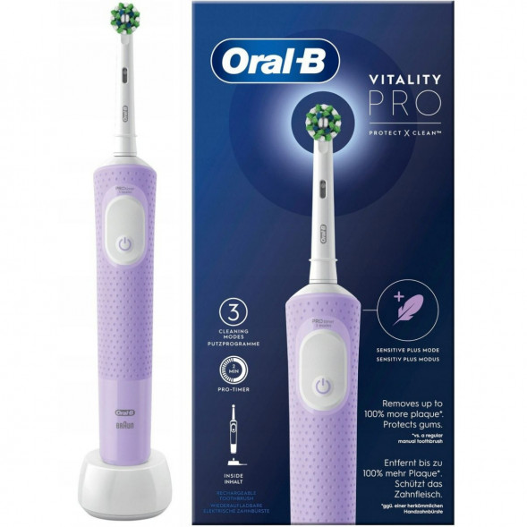 Электрическая зубная щетка Oral-B Vitality Pro D103, фиолетовый в Новокузнецке