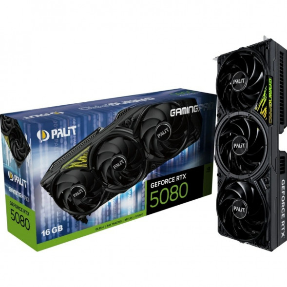 Видеокарта NVIDIA GeForce RTX 5080 Palit GamingPro V1 16GB (NE75080019T2-GB2031Y) в Новокузнецке