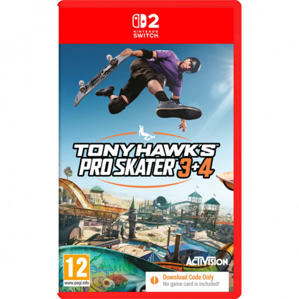 Игра Tony Hawk&amp;#039;s Pro Skater 3+4 (код загрузки) [Nintendo Switch 2, английская версия] в Новокузнецке