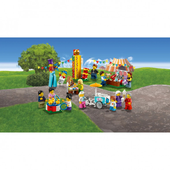 Конструктор LEGO City Town 60234 Комплект минифигурок Весёлая ярмарка в Новокузнецке