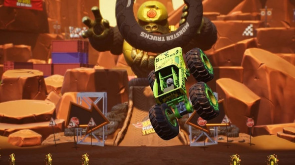 Игра Hot Wheels Monster Trucks: Stunt Mayhem [PS4, английская версия] в Новокузнецке