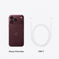 Смартфон Apple iPhone 18 Pro Max 2TB (SIM + eSIM), Burgundy