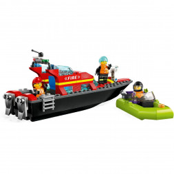 Конструктор LEGO City 60373 &amp;quot;Пожарно-спасательная лодка&amp;quot;, 144 деталей