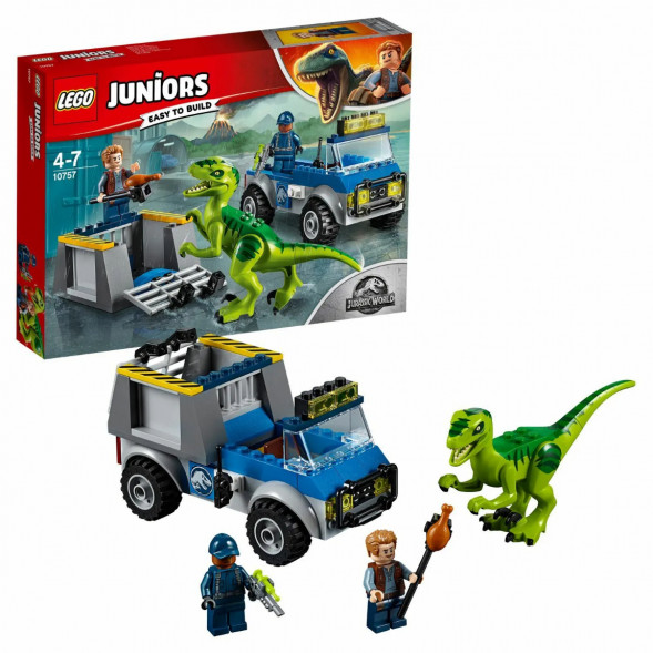 Конструктор LEGO Juniors 10757 Грузовик спасателей для перевозки раптора в Новокузнецке
