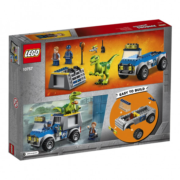 Конструктор LEGO Juniors 10757 Грузовик спасателей для перевозки раптора в Новокузнецке